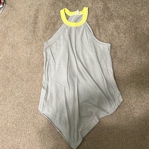 Free People Women’s High Neck Tank Top in Gray